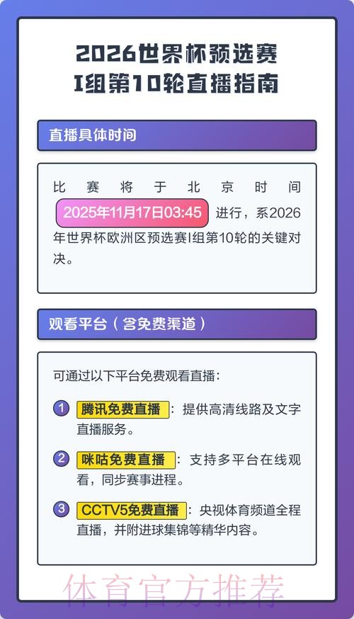 2026世界杯直播高清版观看指南官网入口 2026世界杯直播高清版观看指南官网入口